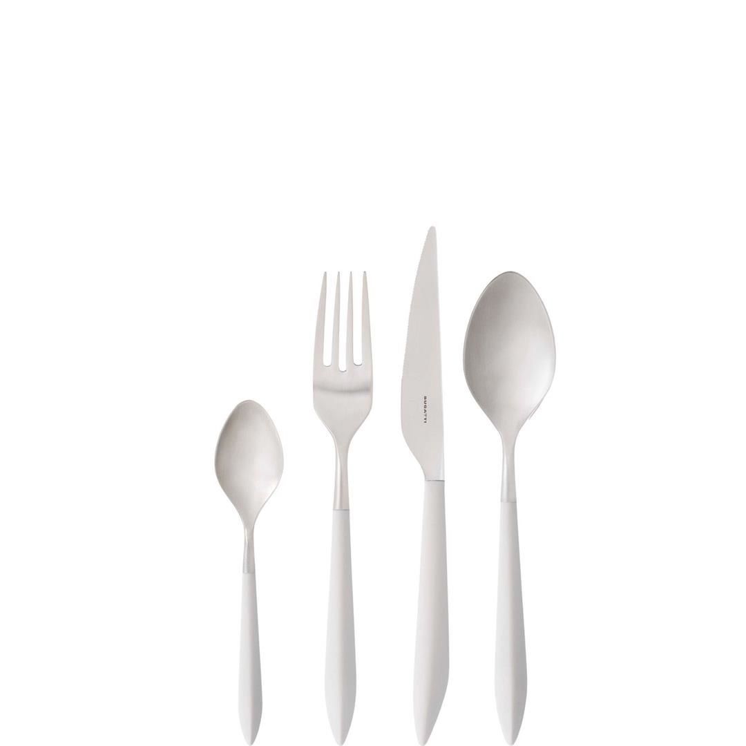 BUGATTİ Ares Mat Beyaz 24 Parça Çatal Kaşık Bıçak Seti