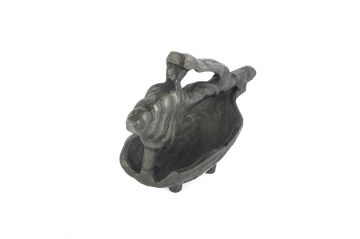 Gri Deniz Kabuğu Obje 23x7x11cm