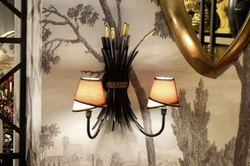 Başak Siyah Gold Aplik 51x57x24cm