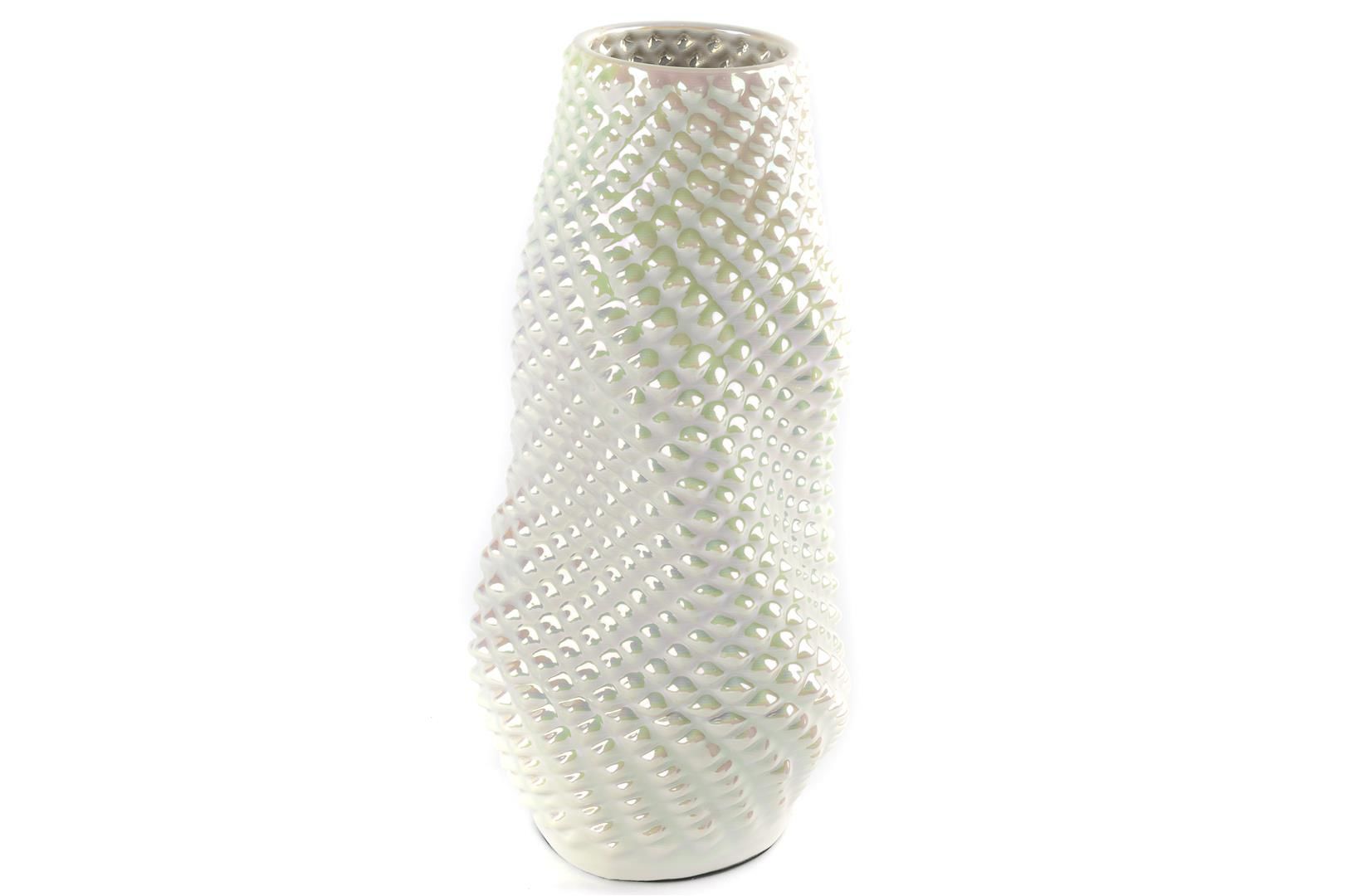 Sedefli Porselen Vazo 13x33cm