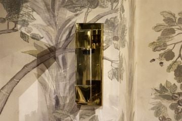 Shiny Gold Metal Aplik 40x14x13cm