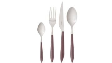 BUGATTİ Ares Mat Kahve 24 Parça Çatal Kaşık Bıçak Seti