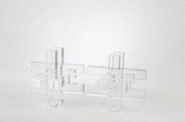 Kristal Şeffaf Kitap Tutucu 15x15x15cm