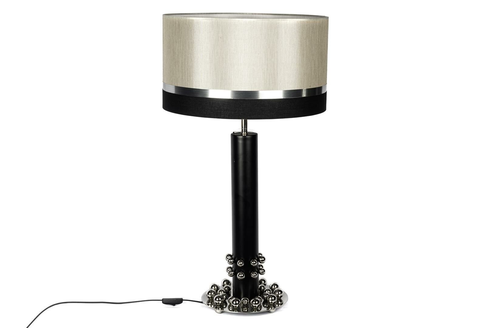 Metal Ayaklı Siyah Abajur 25x25x60cm