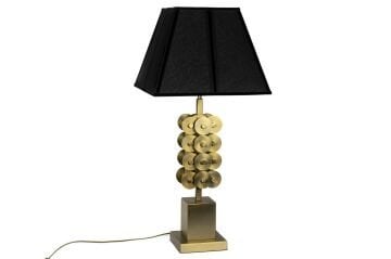 Gold Metal Abajur 17x17x61cm