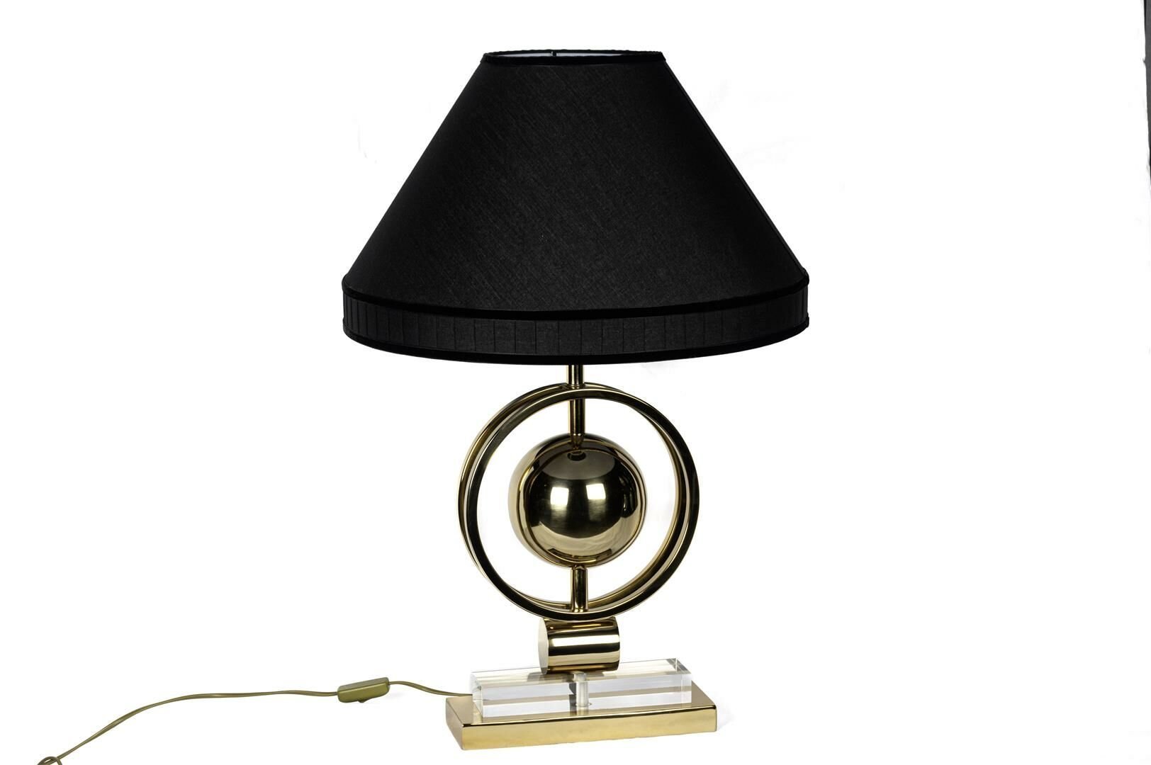 Shiny Gold Metal Abajur 28x10x51cm