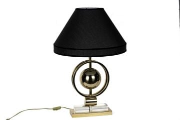 Shiny Gold Metal Abajur 28x10x51cm