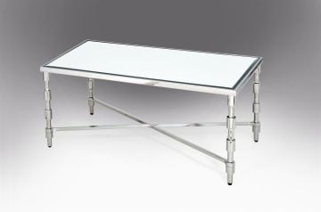Aynalı Metal Ayaklı Sehpa 111x60x47cm