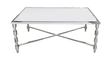 Aynalı Metal Ayaklı Sehpa 111x60x47cm