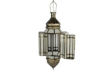 Pearly Pirinç Beyaz Avize 34x70cm