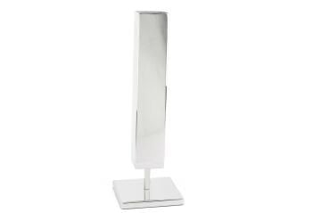 Gümüş Köşeli Ayaklı Vazo 11x32cm