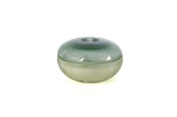 Turkuvaz Kapaklı Cam Mum 15x9cm