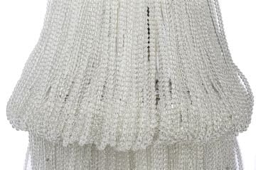 Nora Clear Boncuklu Taşlı Avize 35x90cm