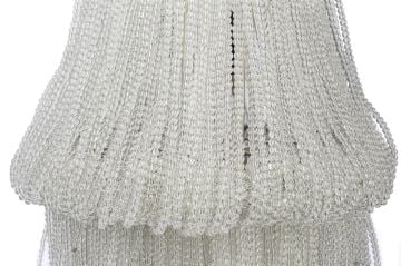 Nora Clear Boncuklu Taşlı Avize 35x90cm