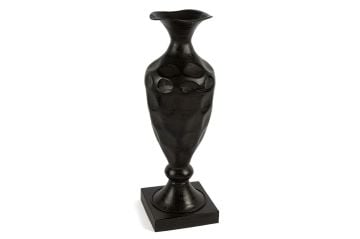Antik Kahve Ayaklı Metal Vazo 21x61cm.