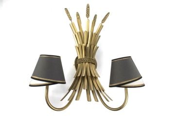 Gri Şapkalı Gold Aplik 51x57x24cm