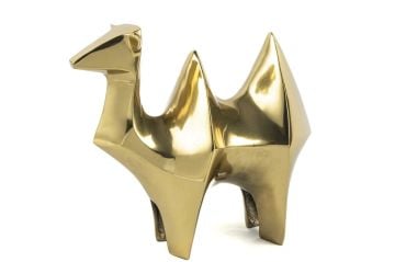 Gold Deve Dekoratif Obje 31x12x26cm