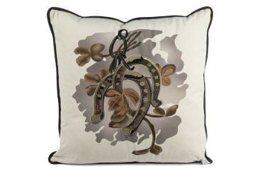 Pegasus 55x55 Nal Nakışlı Yastık Kırlent