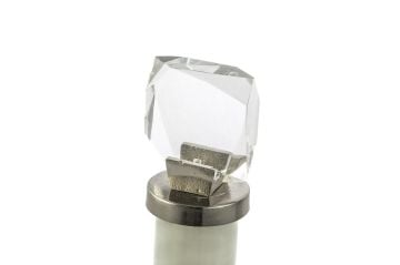 Mavi Beyaz Cam Küp 45cm