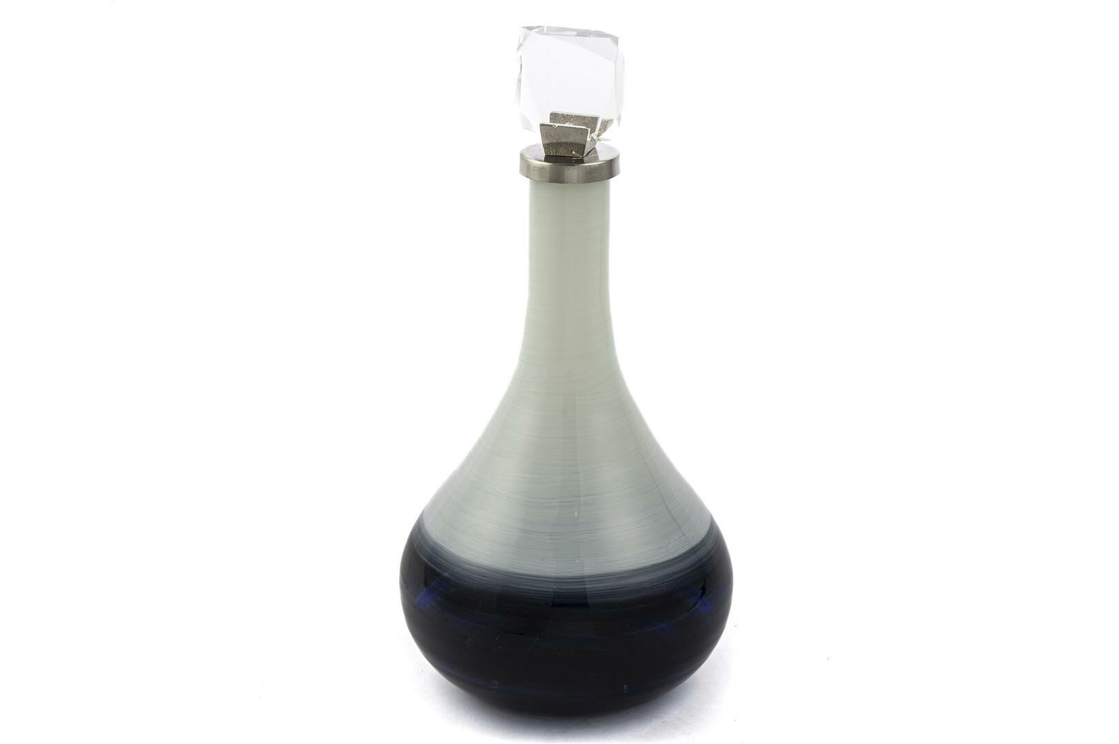 Mavi Beyaz Cam Küp 45cm