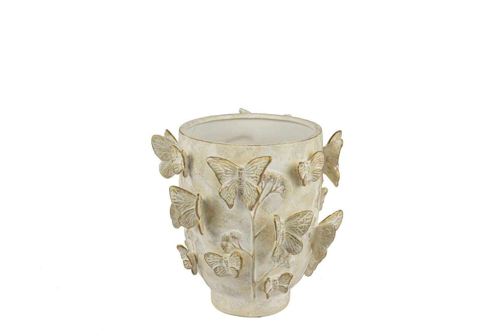 Krem Gold Butterfly Vazo 25x25cm
