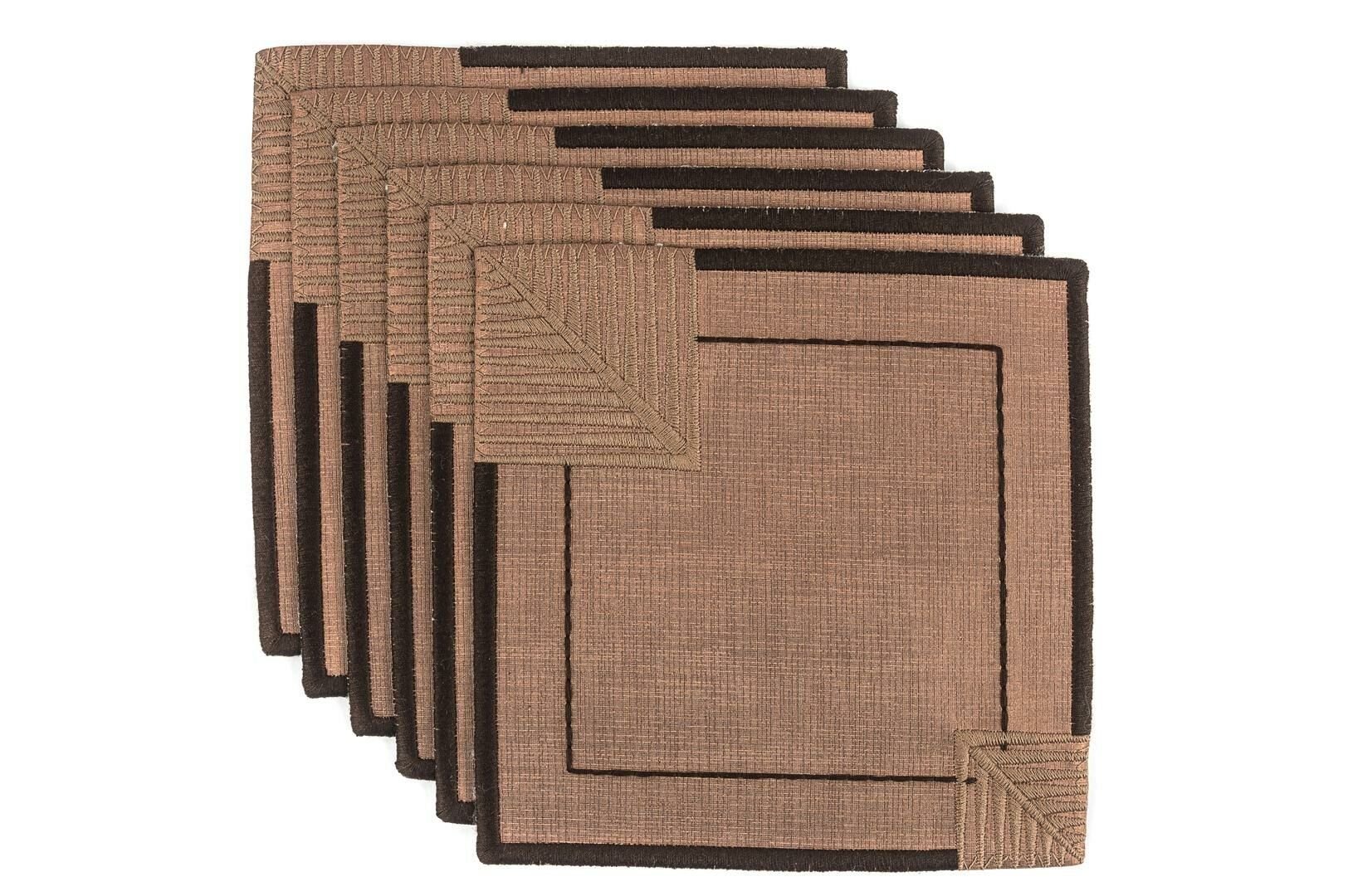 Palmiye Bronz 6lı Bardak Altlığı