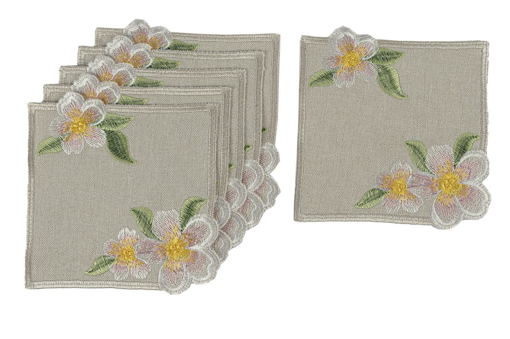 Talya 6lı Bardak Altlığı