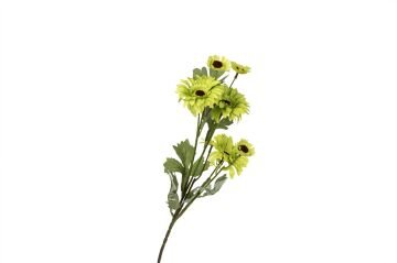 Sarı Yeşil Yapay Papatya 74cm