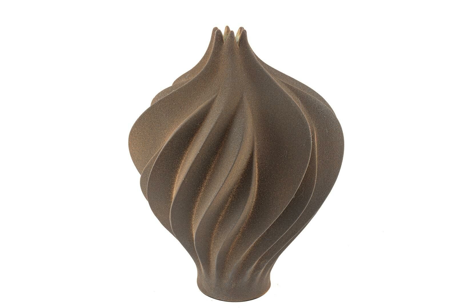 Kahverengi Porselen Vazo 35cm