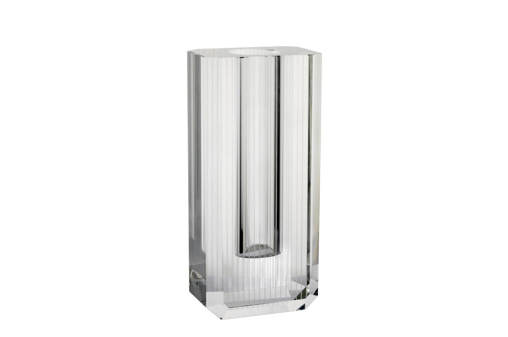 Kristal Şeffaf Vazo 12x27cm