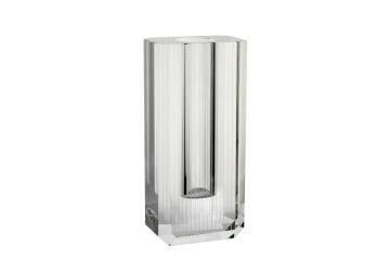 Kristal Şeffaf Vazo 12x27cm