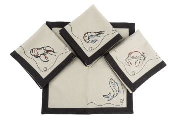 Poseidon 4lü Peçete 40x40