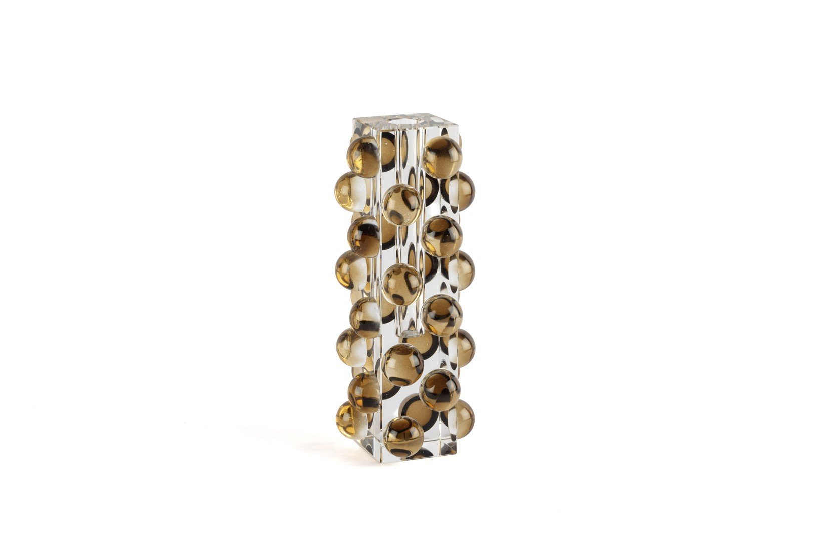 Kristal Booble Amber Vazo 8x20cm