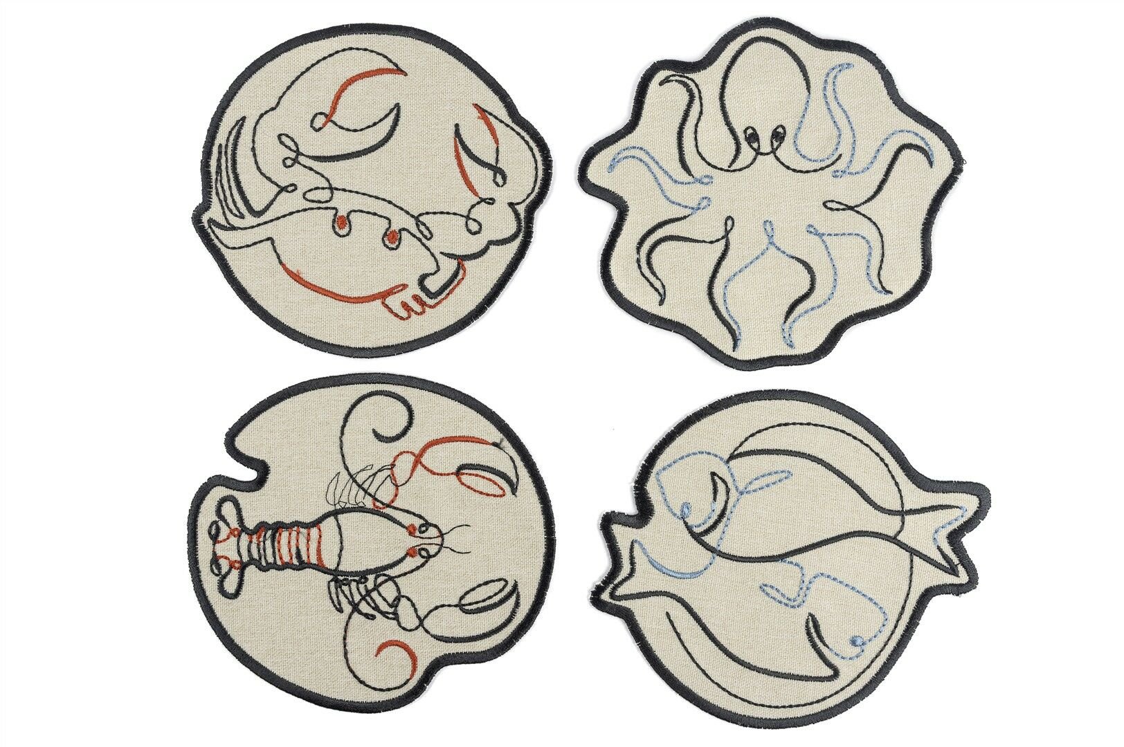 Poseidon 4lü Bardak Altlığı