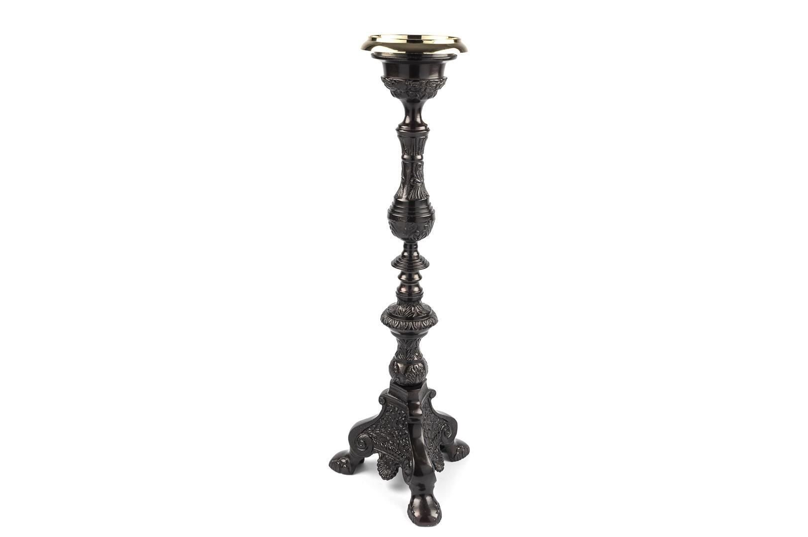 Bronz Siyah Mumluk 21x21x64cm