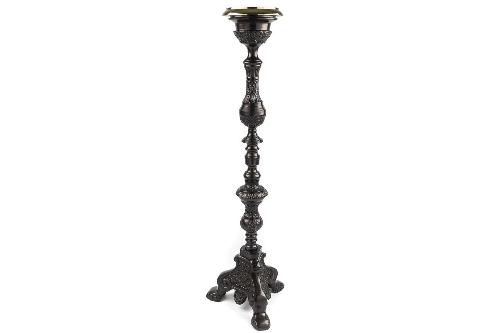 Bronz Siyah Mumluk 21x21x74cm