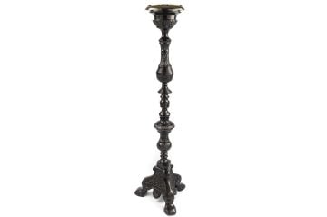 Bronz Siyah Mumluk 21x21x74cm