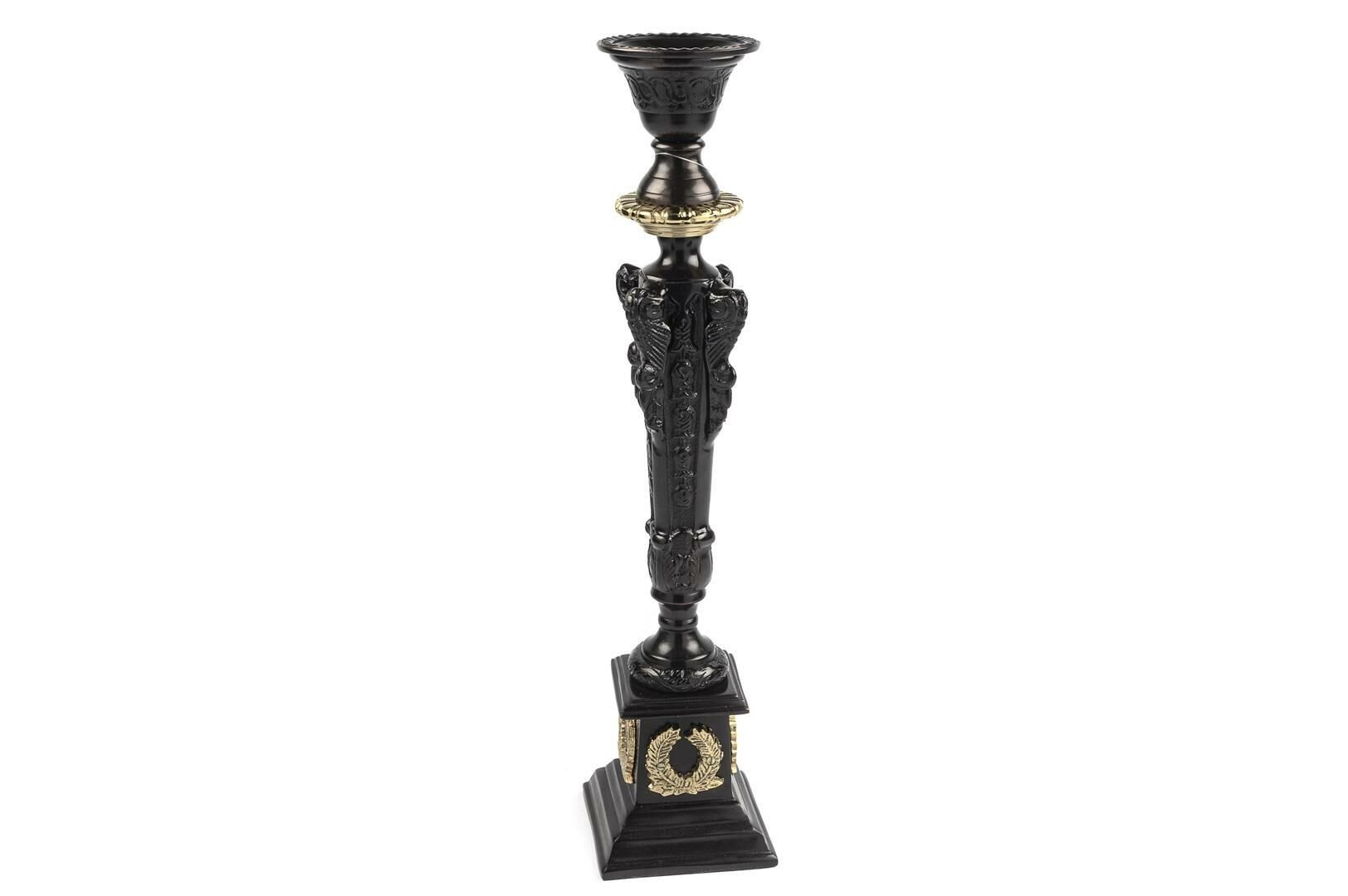 Bronz Siyah Mumluk 11x11x50cm