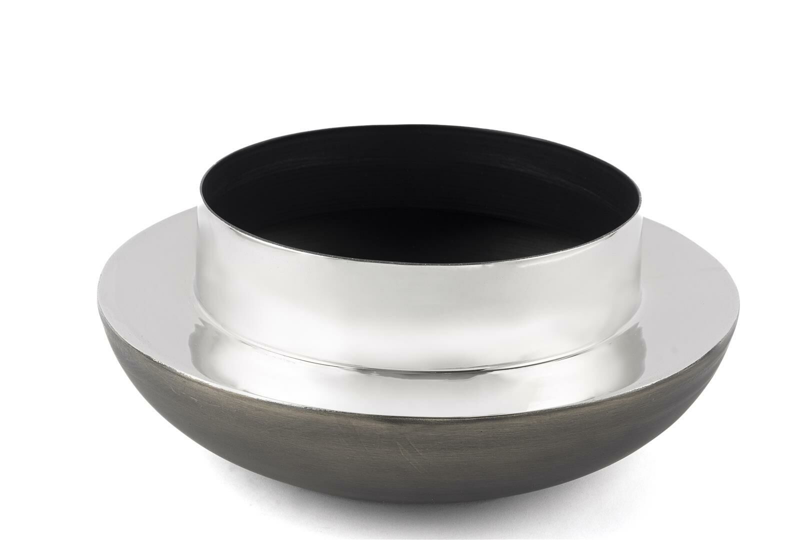 Gümüş Siyah Vazo 30x13cm