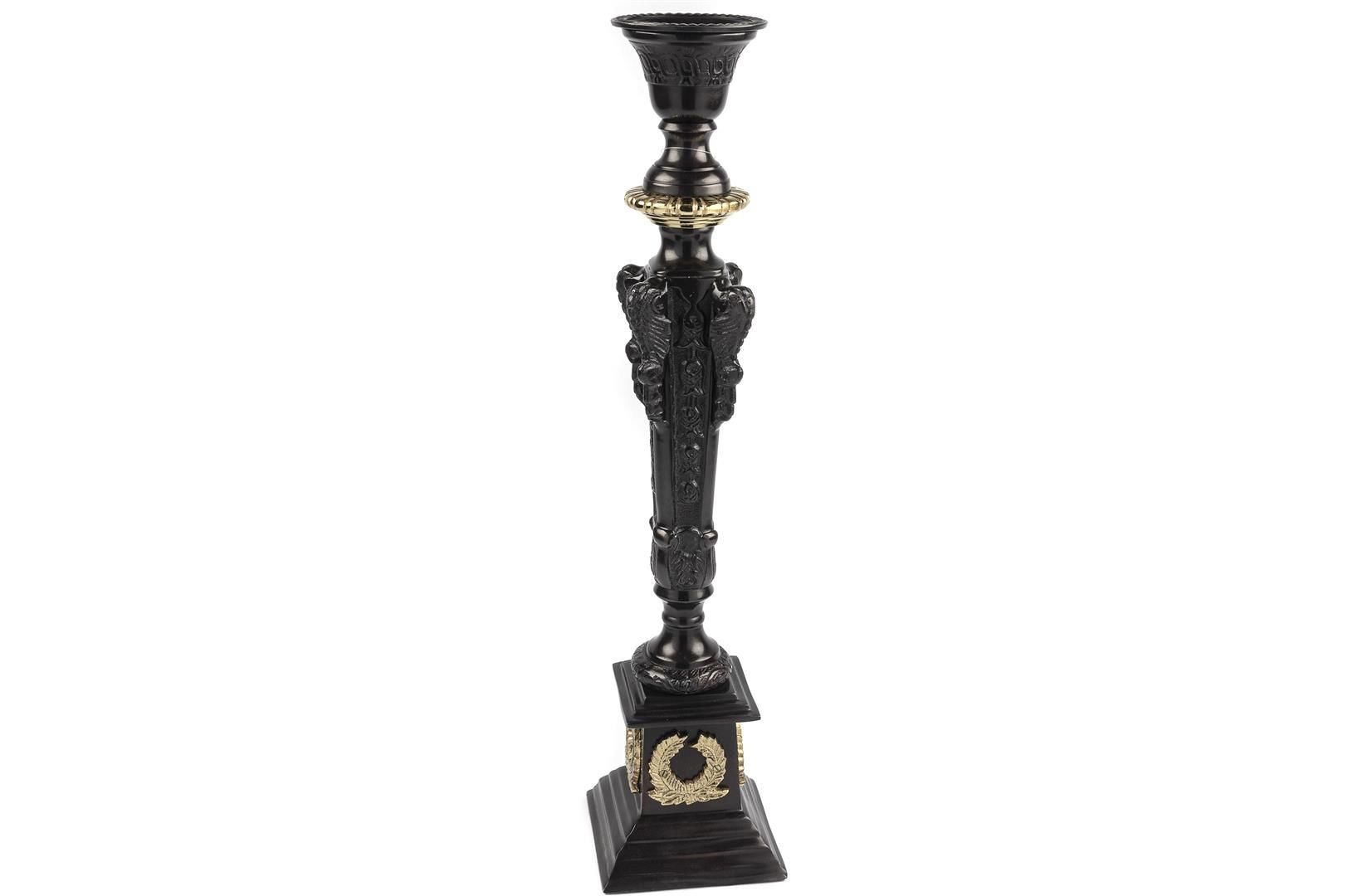 Bronz Siyah Mumluk 14x14x60cm