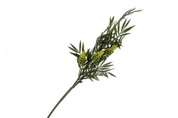 Yeşil Yapraklı Sarı Yapay Çiçek 80cm