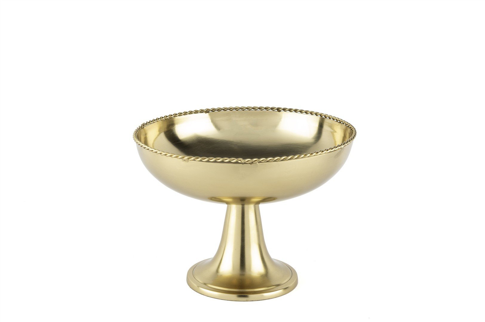 Gold Ayaklı Servis Kasesi 21x16cm