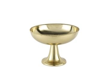 Gold Ayaklı Servis Kasesi 21x16cm