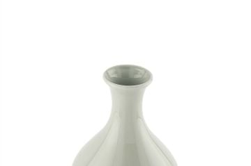 Yeşil Noktalı Porselen Vazo 18x34cm