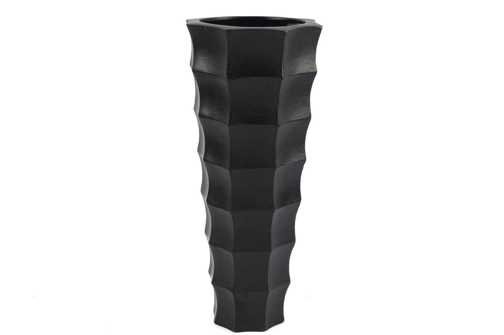 Siyah Kareli Büyük Vazo 20x45cm