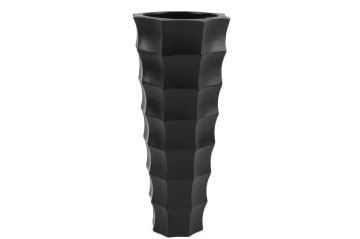 Siyah Kareli Büyük Vazo 20x45cm
