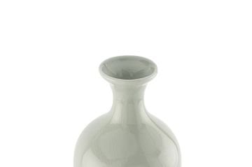 Yeşil Noktalı Porselen Vazo 15x45cm