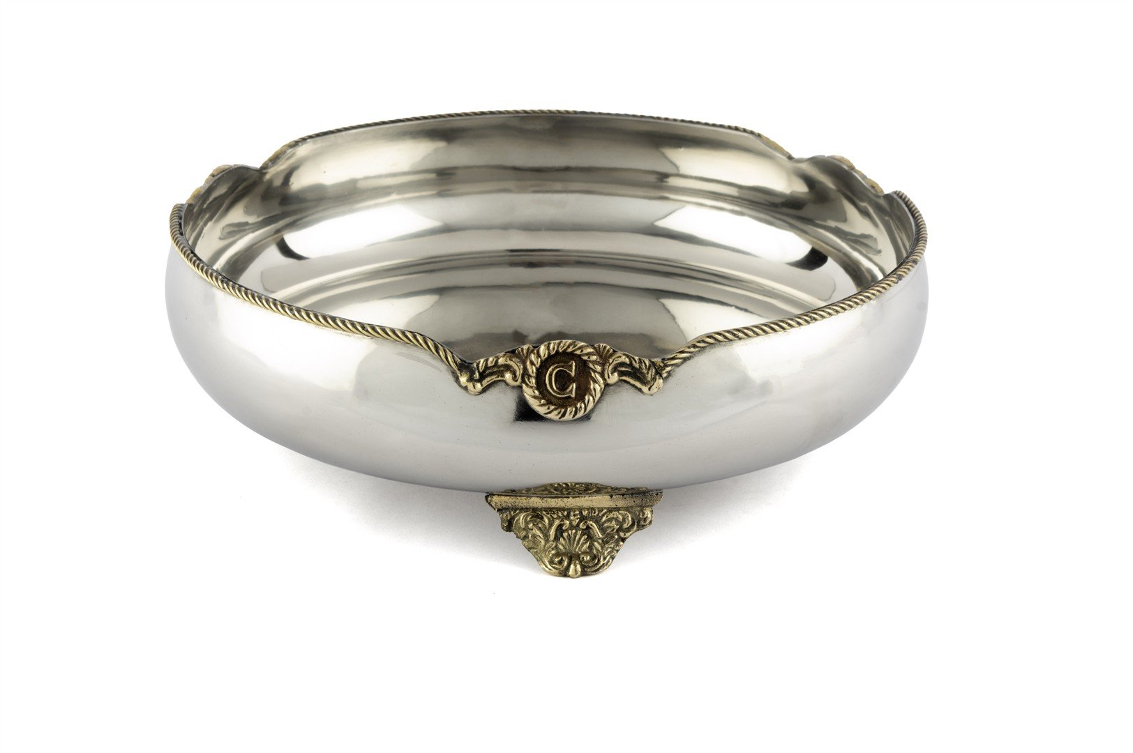 Gümüş Gold Dekoratif Kase 27x9cm