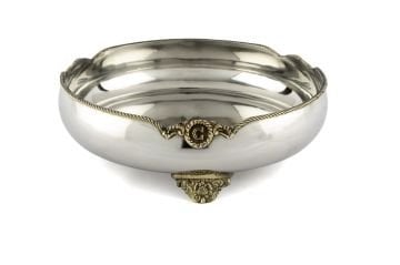 Gümüş Gold Dekoratif Kase 27x9cm