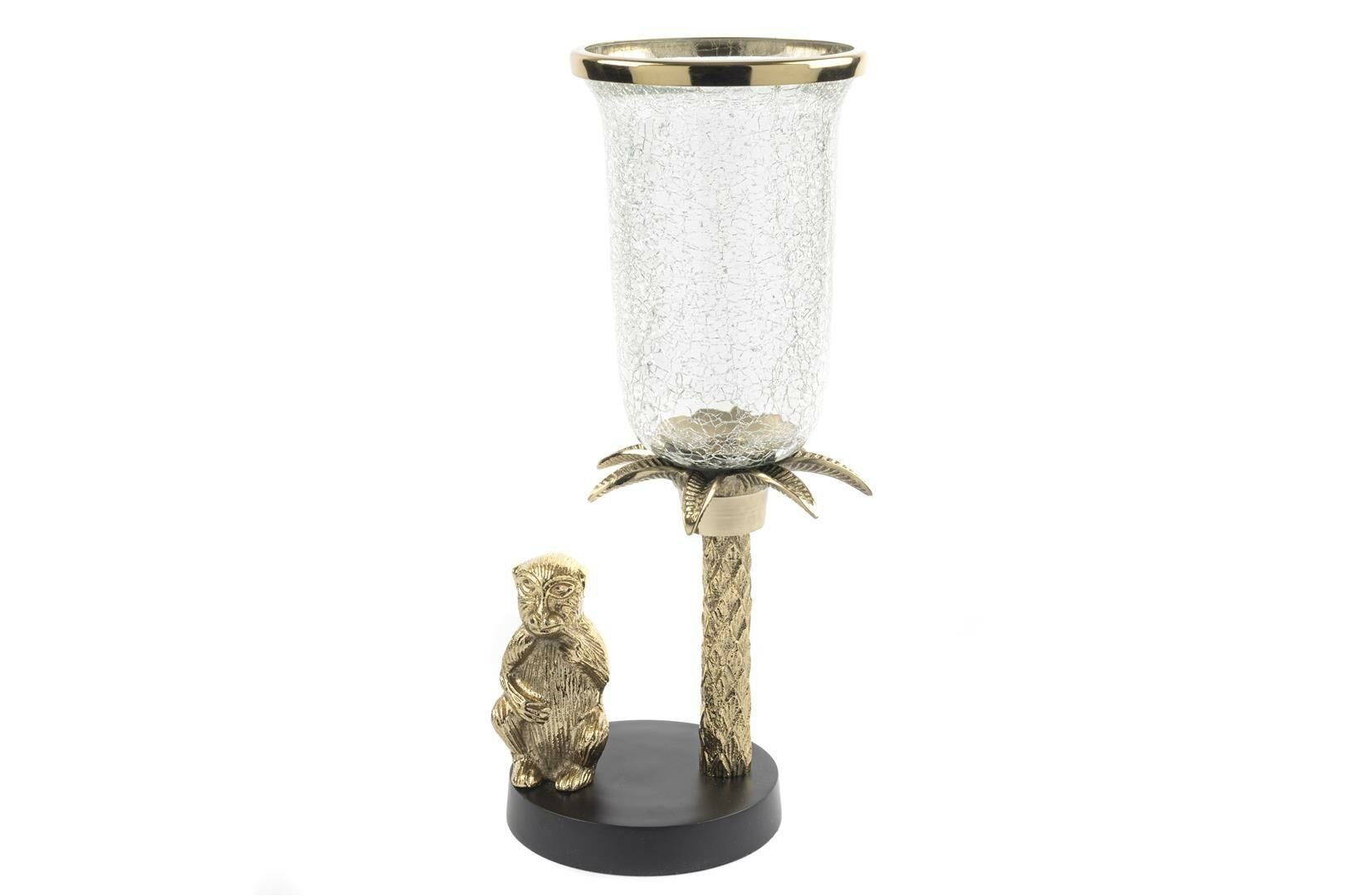 Gold Siyah Cam Mumluk 15x20x45cm